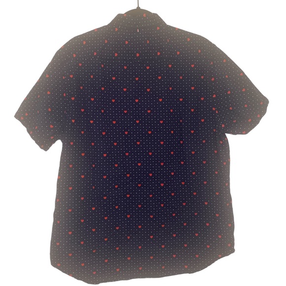 Denim & Flower By Ricky Singh Heart Button Down - Picture 2 of 4